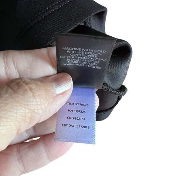 Torrid black Mini Scuba Fluted sleeveless Dress 0 - Picture 10 of 11